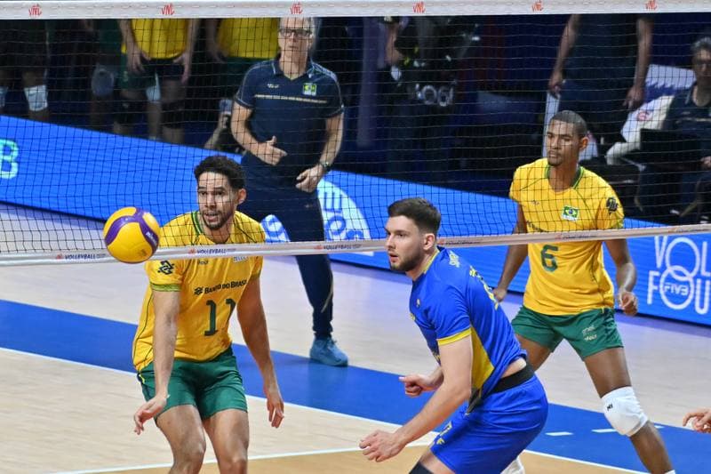 Volleyball. FIVB Men's Volleyball Nations League. Ukraine - Brazil. 24.06.2026