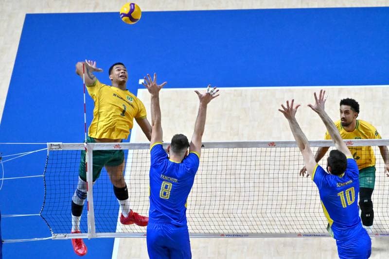 Volleyball. FIVB Men's Volleyball Nations League. Ukraine - Brazil. 24.06.2026