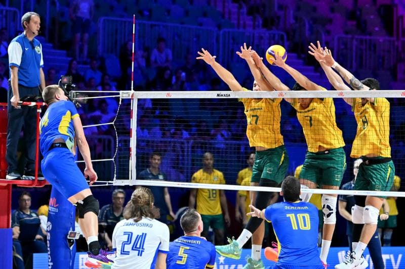 Volleyball. FIVB Men's Volleyball Nations League. Ukraine - Brazil. 24.06.2026