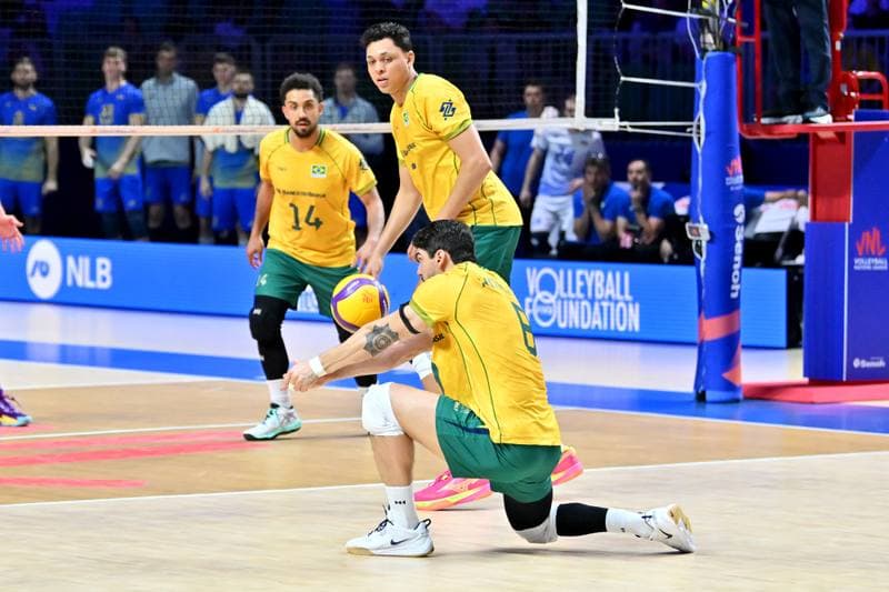 Volleyball. FIVB Men's Volleyball Nations League. Ukraine - Brazil. 24.06.2026