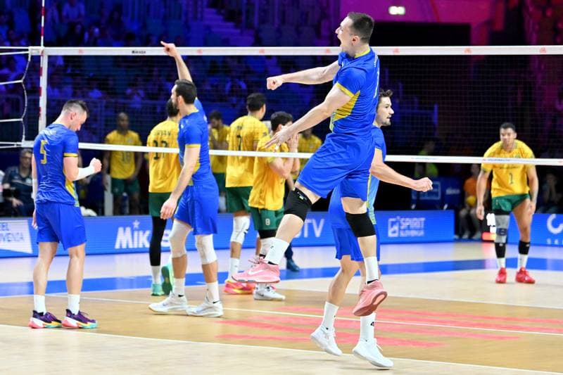 Volleyball. FIVB Men's Volleyball Nations League. Ukraine - Brazil. 24.06.2026