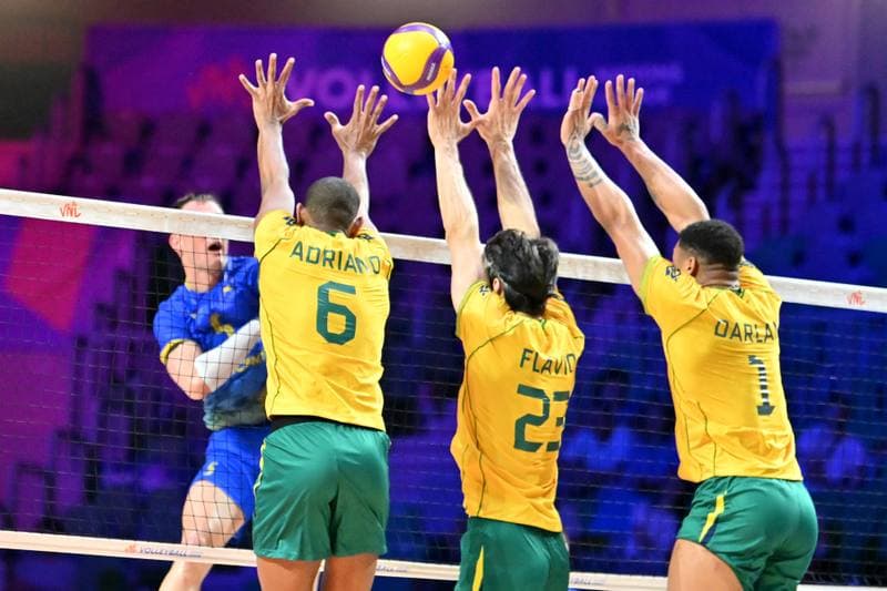 Volleyball. FIVB Men's Volleyball Nations League. Ukraine - Brazil. 24.06.2026