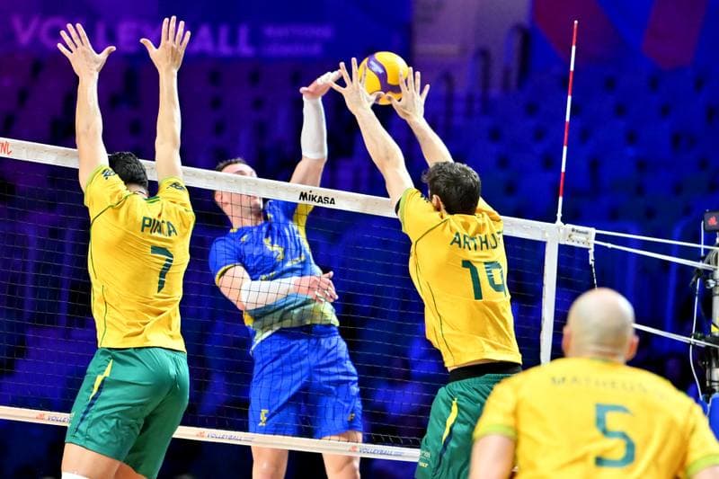 Volleyball. FIVB Men's Volleyball Nations League. Ukraine - Brazil. 24.06.2026