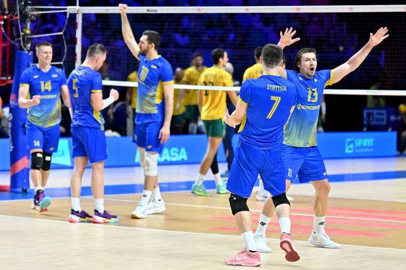 Volleyball. FIVB Men's Volleyball Nations League. Ukraine - Brazil. 24.06.2026