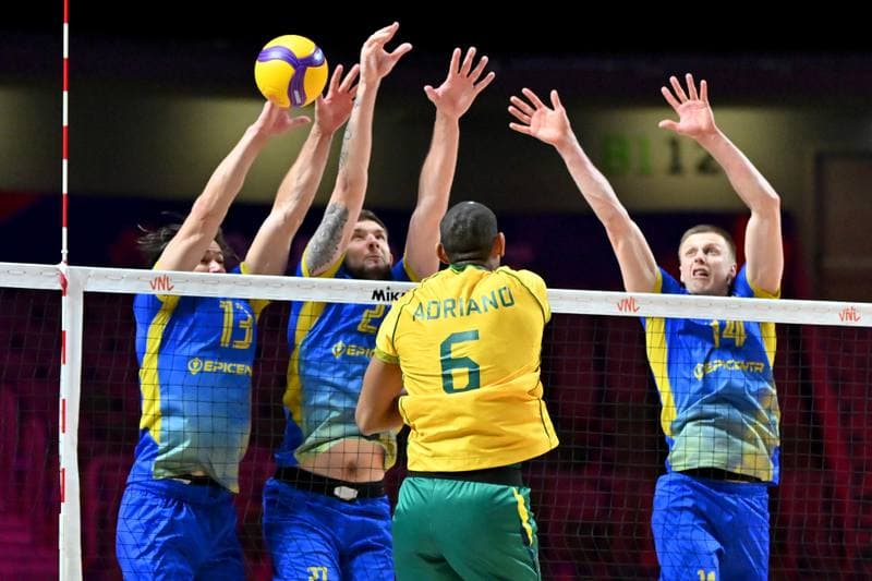 Volleyball. FIVB Men's Volleyball Nations League. Ukraine - Brazil. 24.06.2026