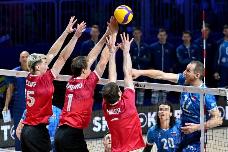 Volleyball. FIVB Men's Volleyball Nations League. Slovenia - Canada. 24.06.2026