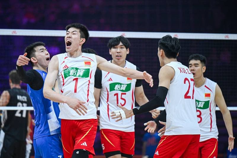 Volleyball. Men's Volleyball Nations League. China - Germany. 28.06.2026