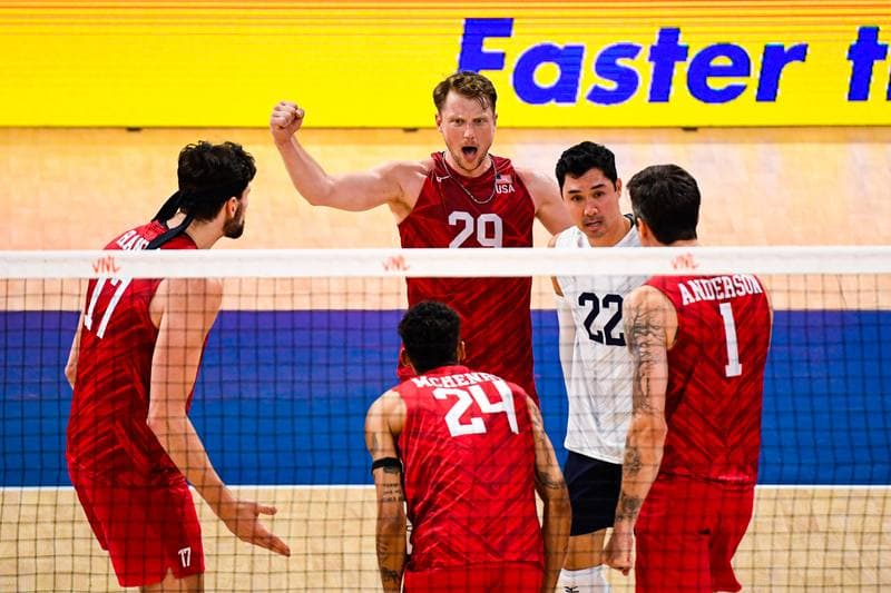 Volleyball. FIVB Volleyball Nations League. Serbia - United States of America. 28.06.2026
